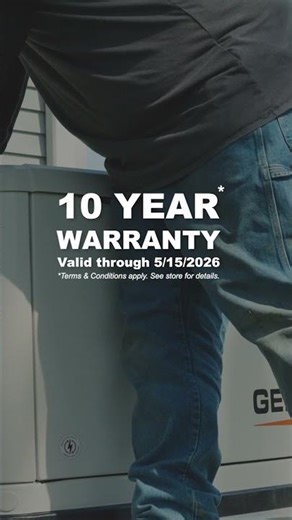 Midwest Equipment Generac Generators: Stay Powered Through Weather | Limited 10-Year Warranty.