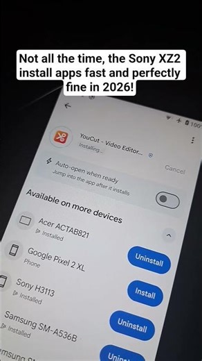Apps install fast on the Sony XZ2 (Android 10) in 2026!