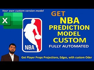 Get NBA Player Props & Team Prediction Model | Fully Automated Excel System | Custom Build Available