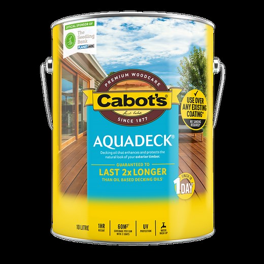 Cabot's 10L Merbau Aquadeck Exterior Decking Oil