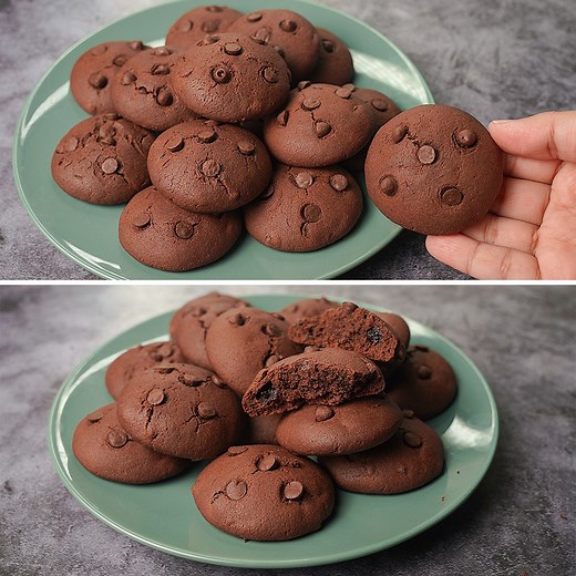 4.7M views · 50K reactions | The Best Double Chocolate Chip Cookies Recipe Anyone Can Make | Yummy Recipes | Facebook