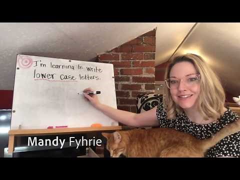 How to Write Lower Case Letters Lesson for Kids