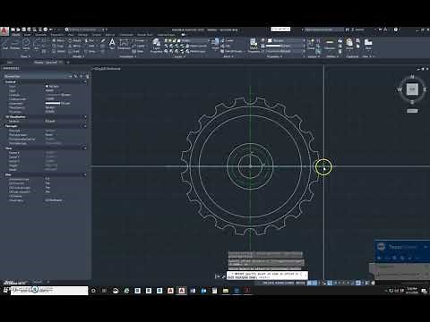 How to Draw Sprocket in Auto CAD - 1 of 3