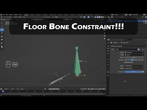 Floor Bone Constraint Blender