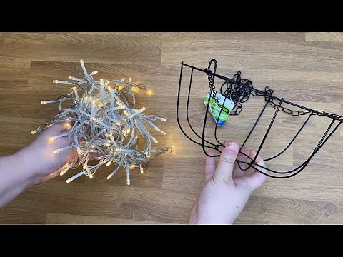 Grab string lights and a Dollar Store basket...this holiday idea is MAGICAL!