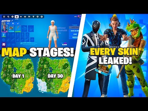 Fortnite OG EVERY SKIN & EMOTE Showcase.. (ALL Map Stages)