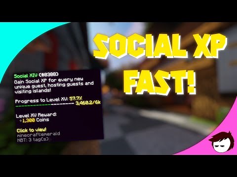 The FASTEST Ways To Get Social XP In Hypixel Skyblock!