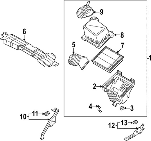 Engine Air Intake Hose