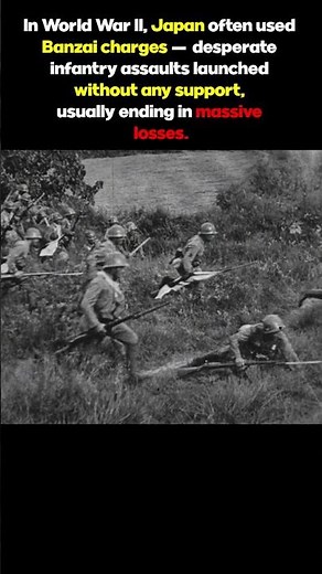 Japan’s Deadly Banzai Charges — No Support and No Return #worldwarii #wwiihistory