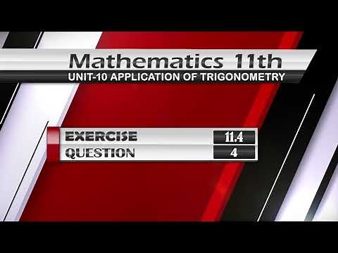 New Maths class 11th Exercise 11.4 Q.4