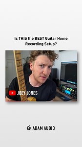 🎸Guitarist Joey Jones shows what could possibly be the perfect guitar setup for your home recording studio - including the ADAM A7Vs! Watch the full video now on YouTube: https://www.youtube.com/watch?v=OTKs-0vVHy4 #ADAMAudio #JoeyJones #GuitarRecording #HomeStudio | ADAM Audio
