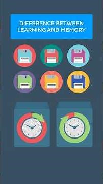 Difference between learning and memory