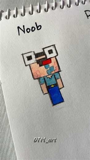 Drawing minecraft players😱 #drawing #howtodraw #art #minecraft #shorts