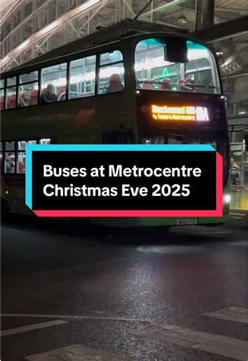 Buses at Metrocentre on Christmas Eve 2025