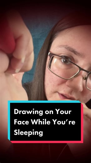 ASMR Drawing on Your Face While You're Asleep