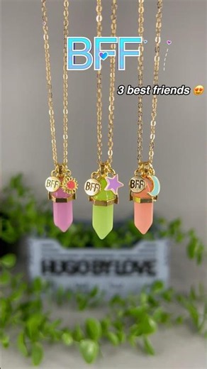 Besties matching jewelry for Trio 💕 #bff #gift #friendsforever #friends #cute #bestfriends #shorts