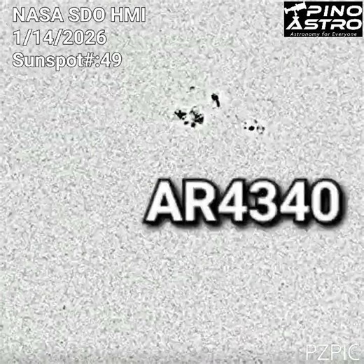 Daily Sunspots: Jan 14, 2026 #PinoAstro