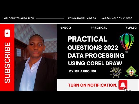 Practical Questions on Corel Draw (Graphic Package) | WAEC | NECO | Data Processing