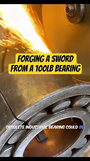 Top Blacksmith Reveals BEST Techniques for Forging a Sword from a 100lb Bearing
