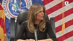 212K views · 280 reactions | NEW: First Lady Melania Trump visits a border detention facility holding undocumented immigrants arrested at the southern border in Tucson, AZ: "I know how dangerous and difficult your daily jobs are so I really appreciate all you do on behalf of the country." abcn.ws/2yQgVzE | ABC News Politics | Facebook