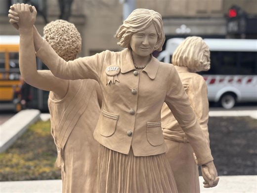 Ohio women's monument closer to completion at Ohio Statehouse