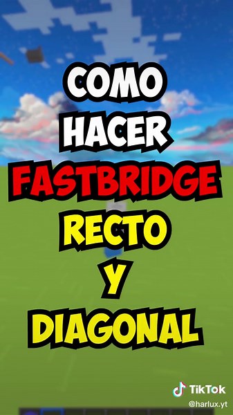 Cómo hacer un fast bridge en Minecraft en menos de un minuto