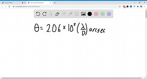 The angular resolution of a ground-based telescope is usually determined by a. diffraction. b. refraction. c. the focal length. d. atmospheric seeing. | Numerade