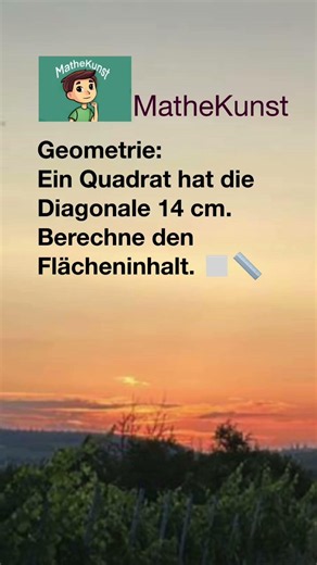 Quadrat und Fläche #mathematik