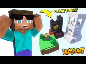 Minecraft but we can Craft CUSTOM STRUCTURES...