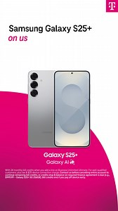 2.4K views · 18 reactions | Get the new Samsung Galaxy S25+ on us and simplify your business with Galaxy AI built in. No trade-in required. | T-Mobile for Business | Facebook