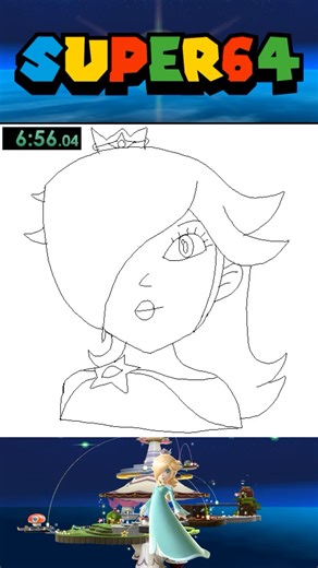 Rosalina Speed Drawing #TheSuperMarioGalaxyMovie #mariogalaxy #rosalina #mario #nintendo