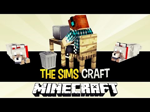 The Sims Craft Ep.3 - Computador e Animais de Estimação - Minecraft