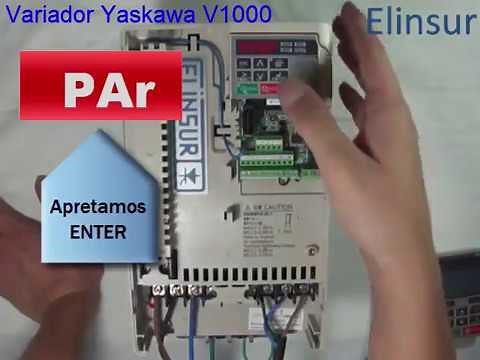 Programar un parámetro Variador de Velocidad Yaskawa V1000