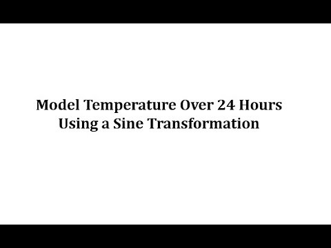 Model Daily Temperature Using a Cosine Transformation
