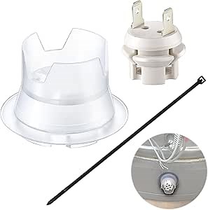 Compatible with SP20172 Flammable Vapor FV Sensor Kit, Compatible with Rheem, Ruud and Richmond and Other FVIR Water Heater, Includes FV Sensor, Cap Plug and Wire Tie, Water Heater Part, White
