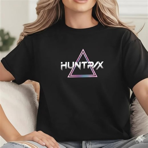 HUNTRX Futuristic Logo Design, Neon Triangle Cyberpunk Streetwear Graphic (digital Download) - Etsy