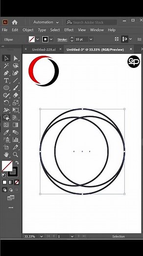 Adobe Illustrator Tutorial Ring Logo Design EP 176 S #photoshop #logo # #graphicdesigntool #art
