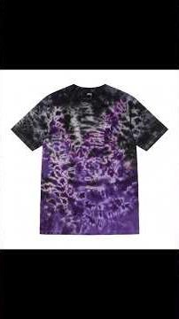 ​DIY Stussy Tie-Dye Transformation 💜🖤​Satisfying Tie-Dye Process
