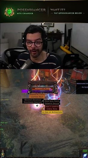Hardcore death mercenary Path of Exile 3.29 #pathofexile2 #pathofexile #gaming