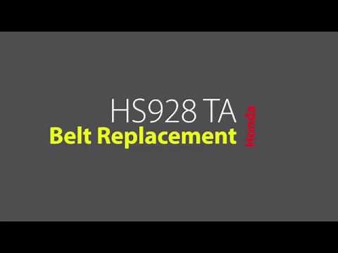 HS928 TA Belt Replacement