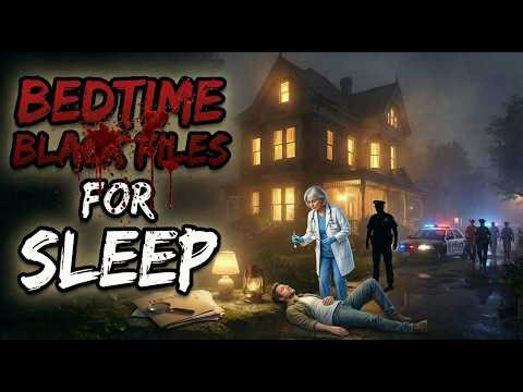 True Crime Stories OF Bedtime Black Files For Sleep With Ambient Rain Sounds | Black Screen | Vol.12