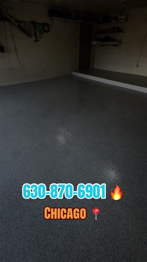 Polyaspartic Floor System – Process & Warranty We start with diamond grinding to properly prepare the concrete and ensure permanent adhesion. We repair cracks and damaged areas, then apply a full polyaspartic base coat with your selected flake or solid color. Finally, we seal it with a 100% solid polyaspartic clear coat for maximum durability and shine. ✔ 1–2 day installation ✔ Walk in 24 hours ✔ Heavy traffic in 48 hours ✔ UV stable & chemical resistant Lifetime warranty against peeling or dela