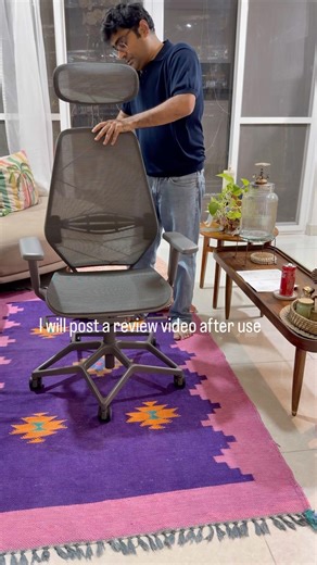 IKEA office chair. Review in next video. #telugusongs #teluguvibes #ikea #telugu #officechair