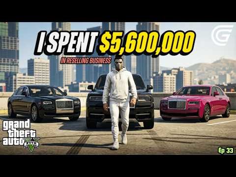 I Spent $5,600,000 on a Reselling Business in GTA 5 Grand RP! | $200M Challenge Ep.33