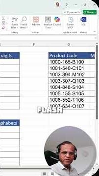 Extracting first four digits with Flash Fill trick! #shorts