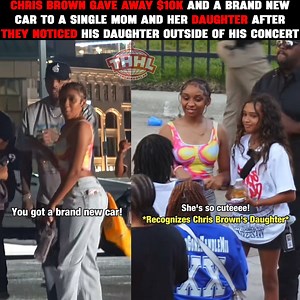 #ChrisBrown and his daughter Royalty teamed up with MD Motivator and Onefluent to gift a single mother and super fan a brand new vehicle and $10K via TikTok/mdmotivator | The Hip Hop Lab