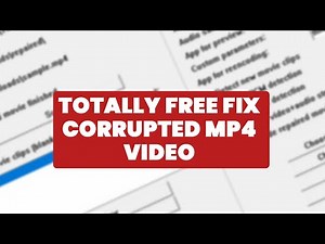Totally FREE FIX MP4 CORRUPTED VIDEO Without Watermark in WINDOWS 10/11