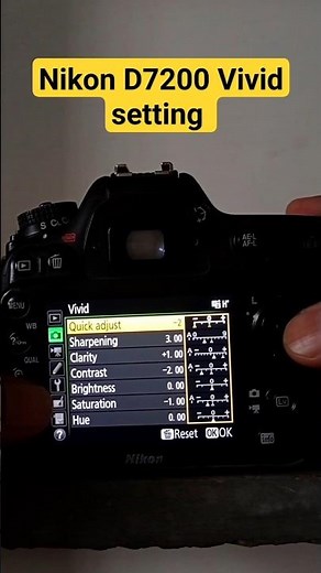 Nikon d7200 vivid setting #shorts #shortsfeed #nikond7200 #nikon #settings #howto