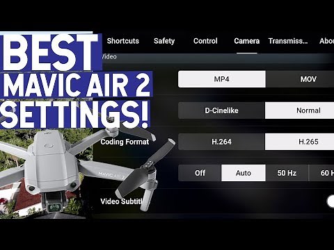 BEST DJI MAVIC AIR 2 FILMING SETTINGS! BETTER FOOTAGE!