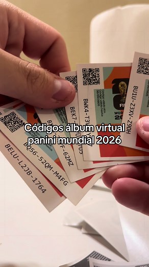 Códigos sobres álbum virtual Panini Mundial 2026